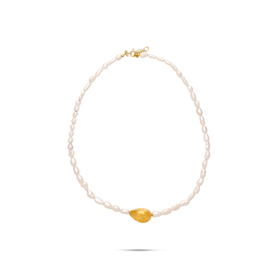 Perle Collection Necklace 18K Gold Choker Pearls - Nado's Jewellery