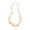 Perle Collection 21K Gold & Pearls 3 Row File - Nado's Jewellery