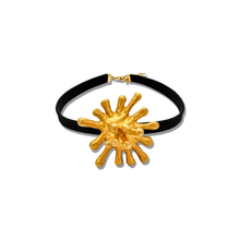  Tesoro Collection 21K Gold Sunburst Spikes Choker - Nado's Jewellery