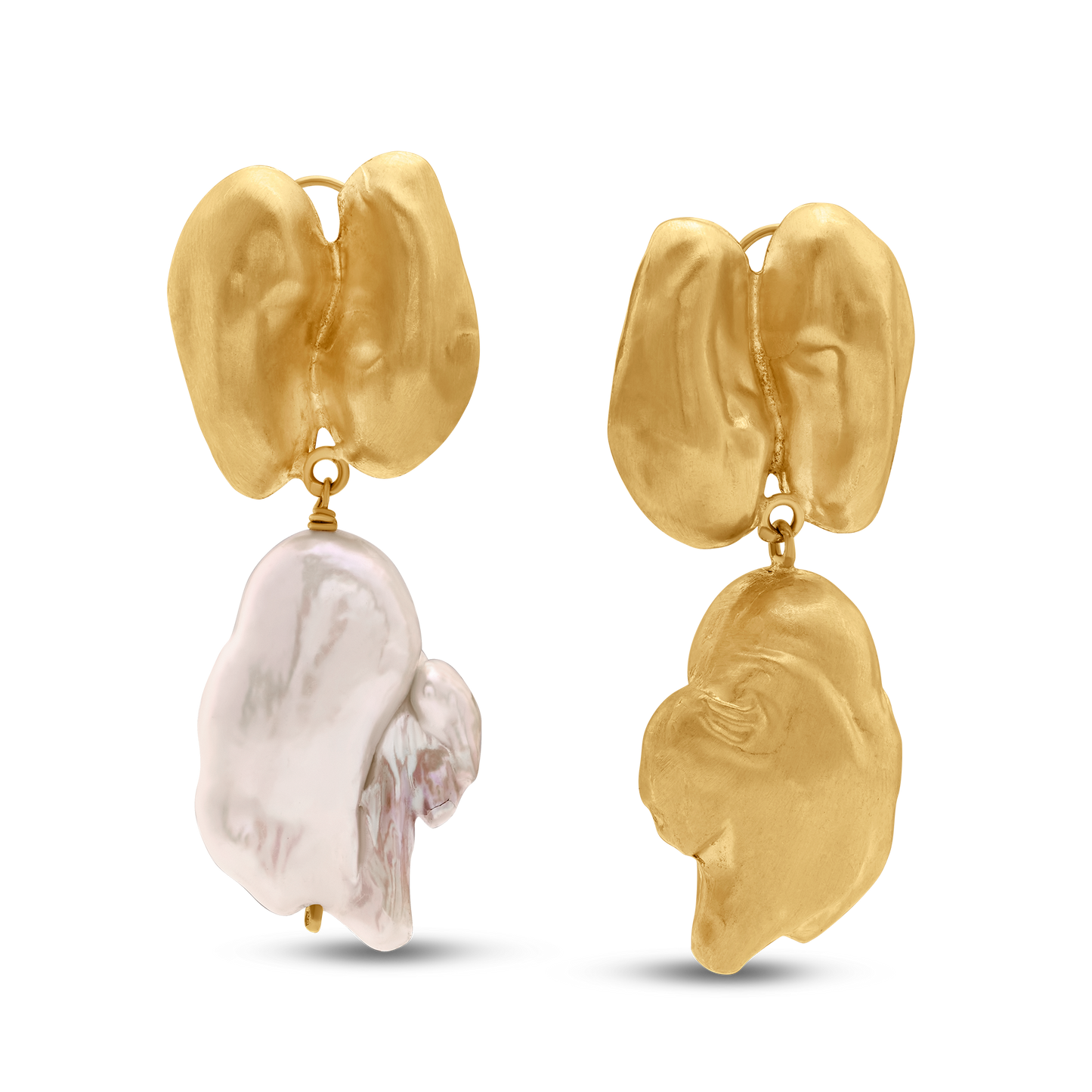 Perle Collection 21K Gold Sea Pearl Earring - Nado's Jewellery