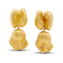  21K Gold Chunky Nut Dangle Drop Earrings - Nado's Jewellery