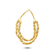  Noccioline Collection 21K Gold Two-Tier Fava Collier - Nado's Jewellery