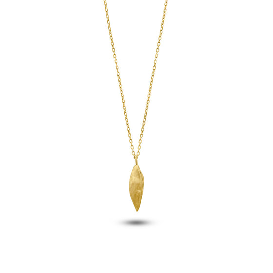 Noccioline Collection 18K Gold Single Cardamom Necklace - Nado's Jewellery