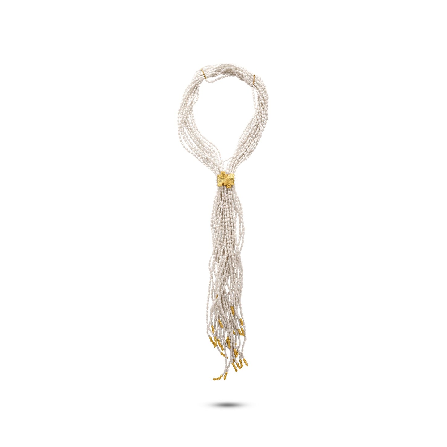 Perle Collection 21K Gold Tassle Sautoir - Nado's Jewellery