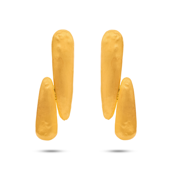 Pietre Collection 21K Gold Nefertiti Earring - Nado's Jewellery