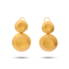  Tesoro Collection 21K Gold Pulsante Piccolo Earring - Nado's Jewellery