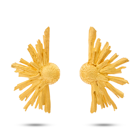 Tesoro Collection 21K Gold Fior Di Sole Earring - Nado's Jewellery