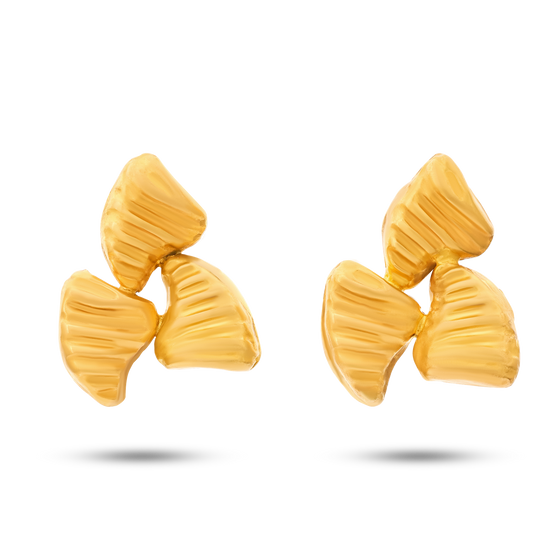 Tesoro Collection 21K Gold Bean Caffã¨ Earring - Nado's Jewellery