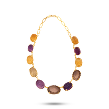  Pietre Collection 18K Gold, Citrine, Amethyst And Smoky Topaz Bonbon Necklace - Nado's Jewellery