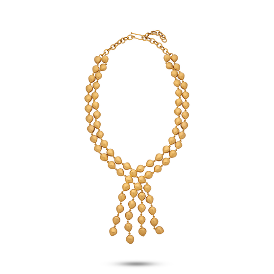 Pietre Collection 18K Gold, Citrine, Amethyst And Smoky Topaz Bonbon Necklace - Nado's Jewellery