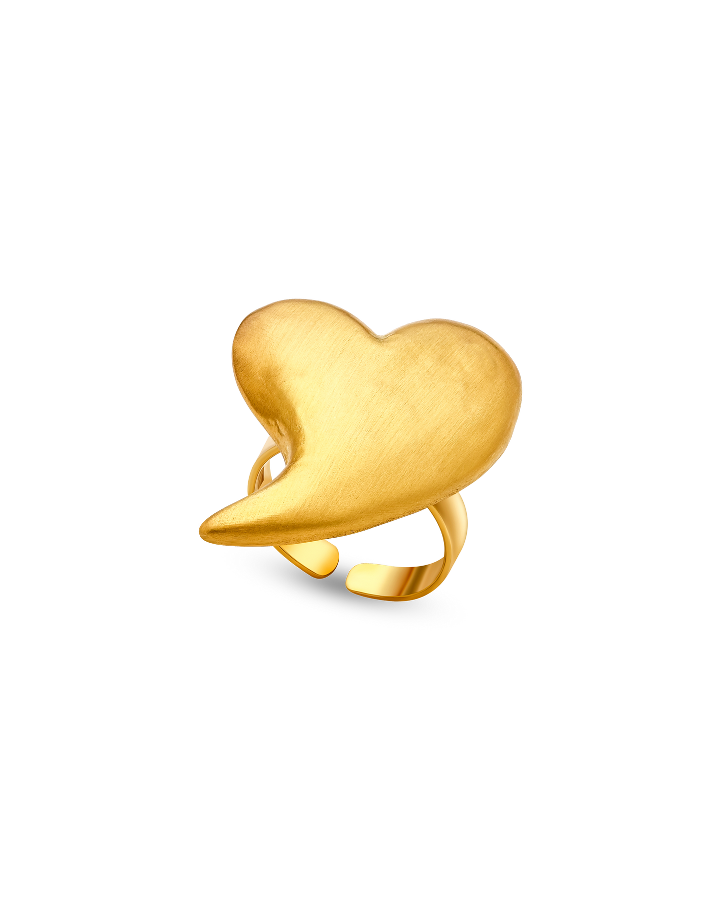 Tesoro Collection Ring 21K Gold Grande Heart Ring - Nado's Jewellery