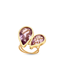  Pietre Collection 21K Gold Sorella Ametista Ring - Nado's Jewellery