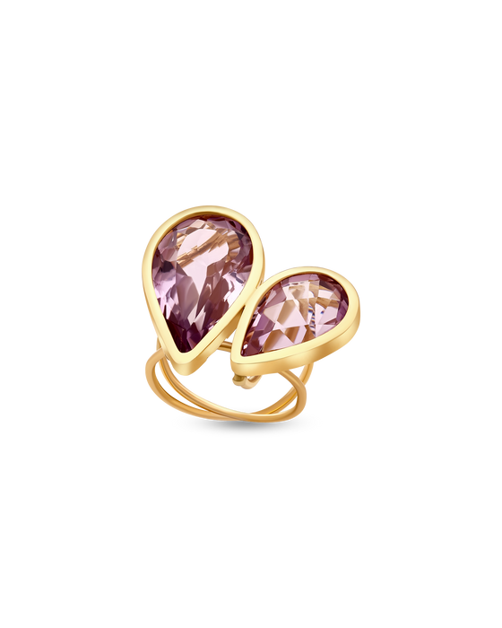 Pietre Collection 21K Gold Sorella Ametista Ring - Nado's Jewellery