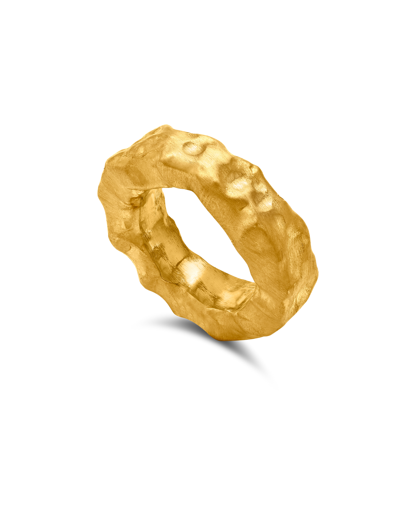 Tesoro Collection Ring 21K Gold Grande Wedding Band - Nado's Jewellery