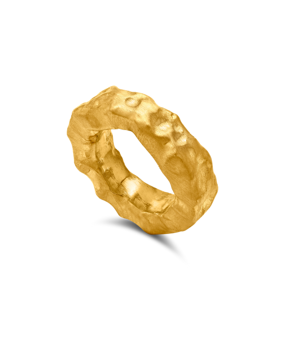 Tesoro Collection Ring 21K Gold Grande Wedding Band - Nado's Jewellery