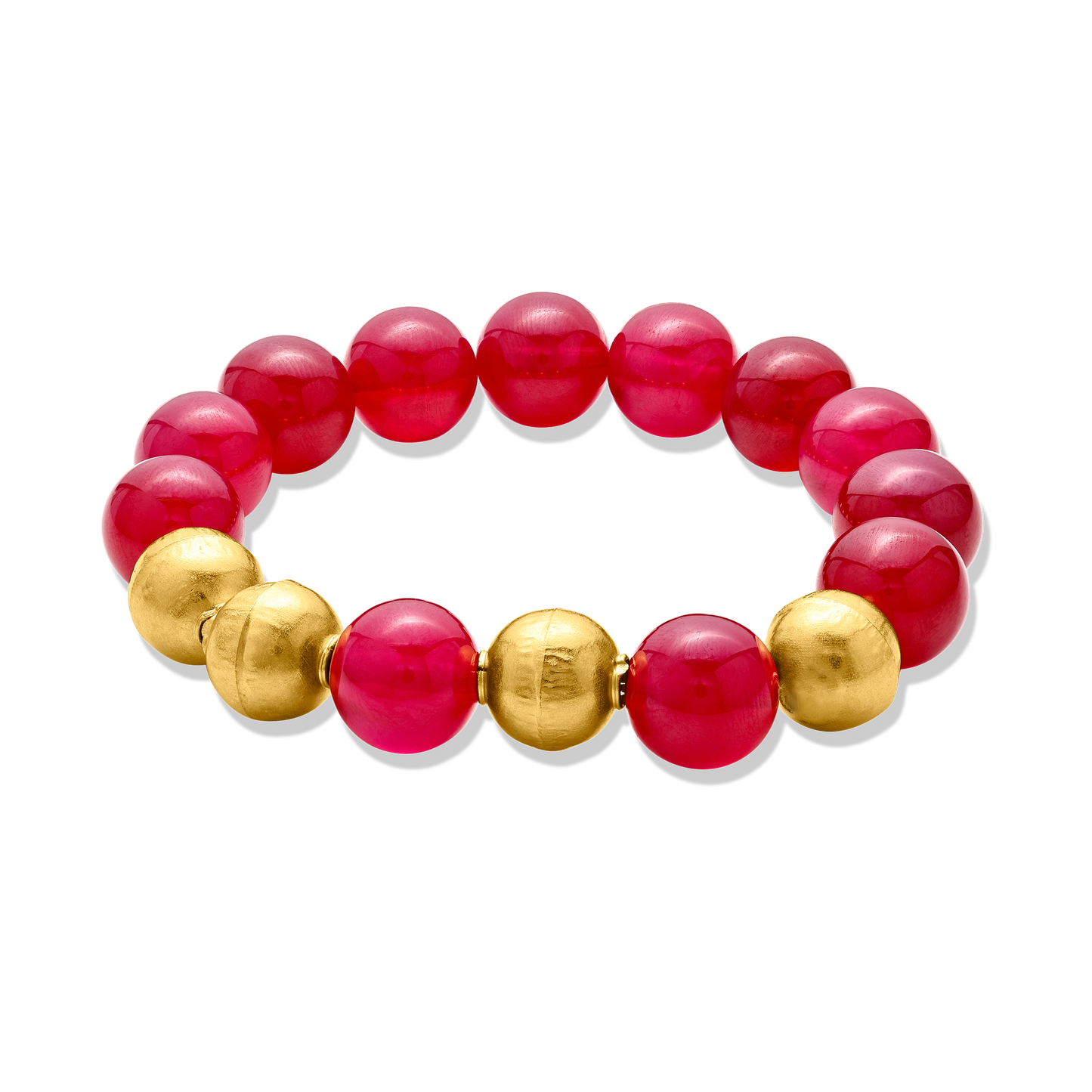 Pietre Collection Bracelet 21K Red And Gold Bracelet 2 - Nado's Jewellery