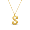 Tesoro Collection 18K Gold Letter Pendant - Nado's Jewellery