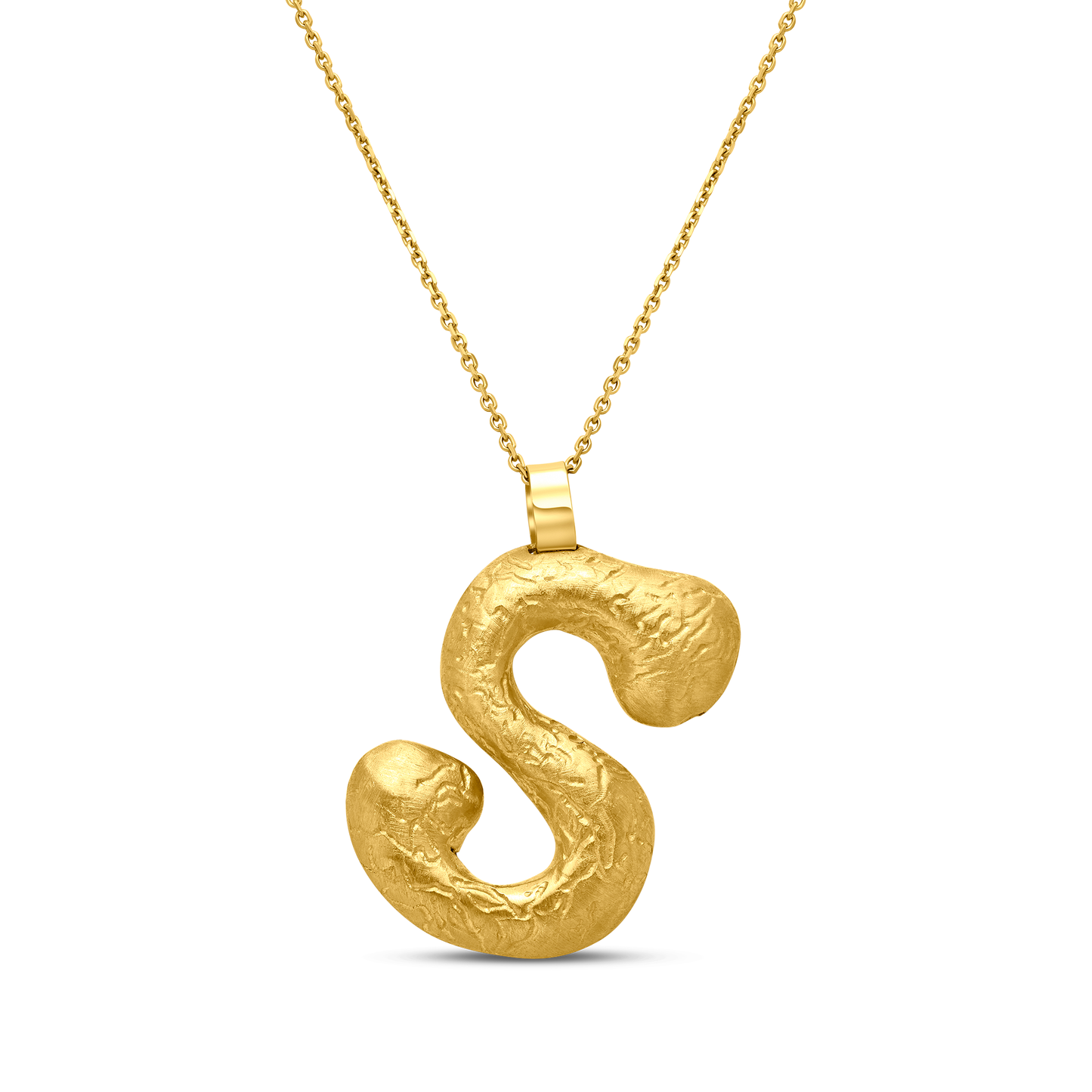 Tesoro Collection 18K Gold Letter Pendant - Nado's Jewellery