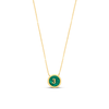 Tesoro Collection 18K Gold Malachite Numero Fortunato Three Necklace - Nado's Jewellery