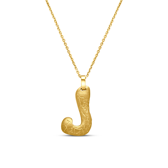 Tesoro Collection 18K Gold Letter Pendant - Nado's Jewellery