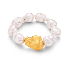  Perle Collection 21K Gold Media Perla A Mano Bracelet - Nado's Jewellery