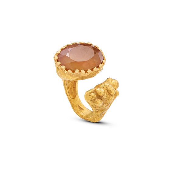 Pietre Collection 21 K Gold Disconnected Amethyst Ring - Nado's Jewellery