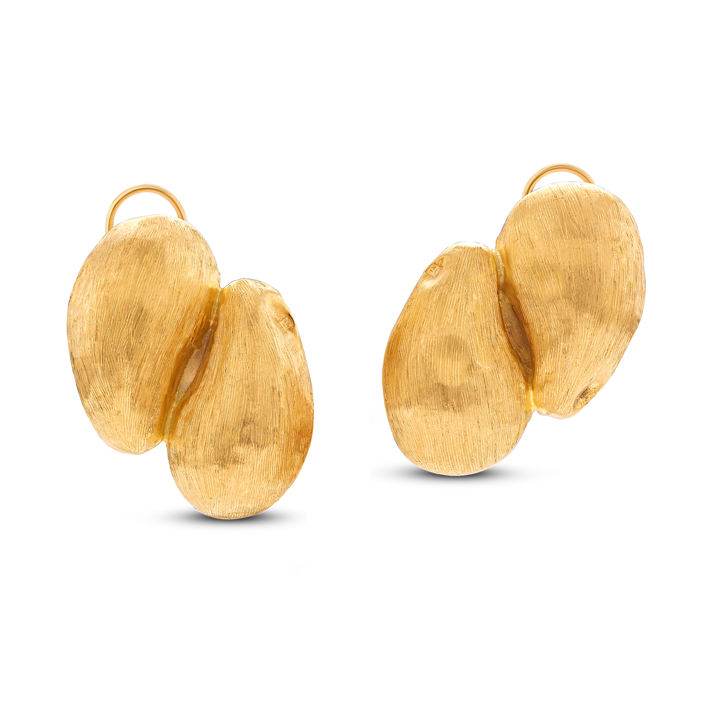 21K Gold Double Cardamom Earring - Nado's Jewellery