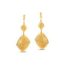  Tesoro Collection 18K Gold Irregular Rounds Drop Earrings - Nado's Jewellery