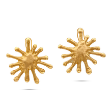  Tesoro Collection Earrings 21K Gold Sunburst Spikes Earrings - Nado's Jewellery