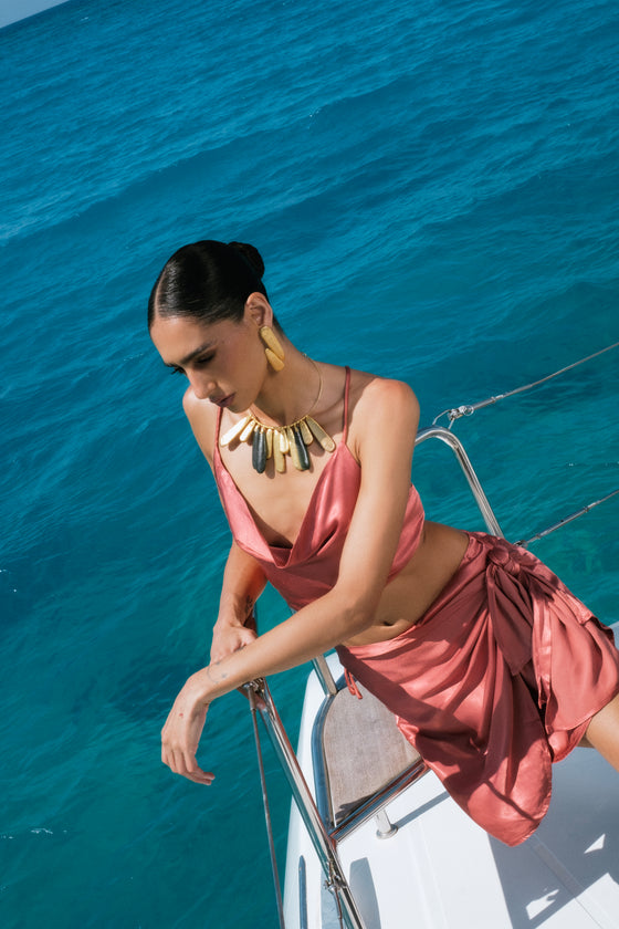 Pietre Collection 21K Gold Nefertiti Earring - Nado's Jewellery