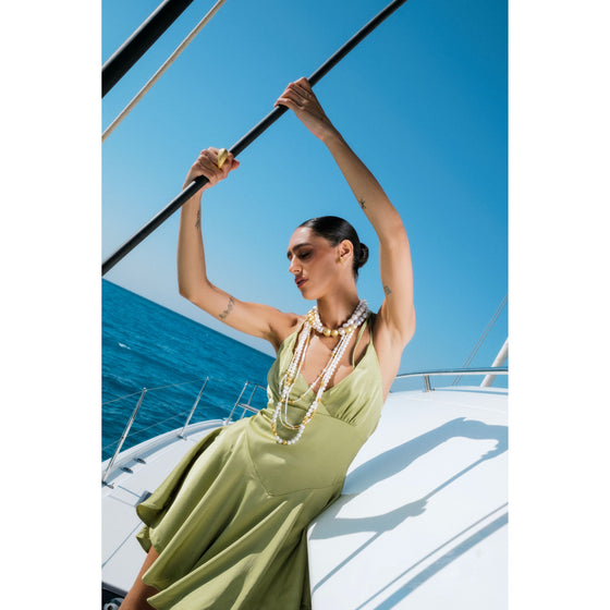 Perle Collection 21K Gold & Pearls Fuse Pearls Necklace - Nado's Jewellery