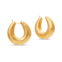  21K Gold Chunky Crescent Earrings - Nado's Jewellery