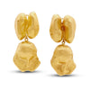 Noccioline Collection 21K Gold Double Cashew Dangle Drop Earrings - Nado's Jewellery