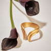 Tesoro Collection 21K Gold Leaf Cuff - Nado's Jewellery