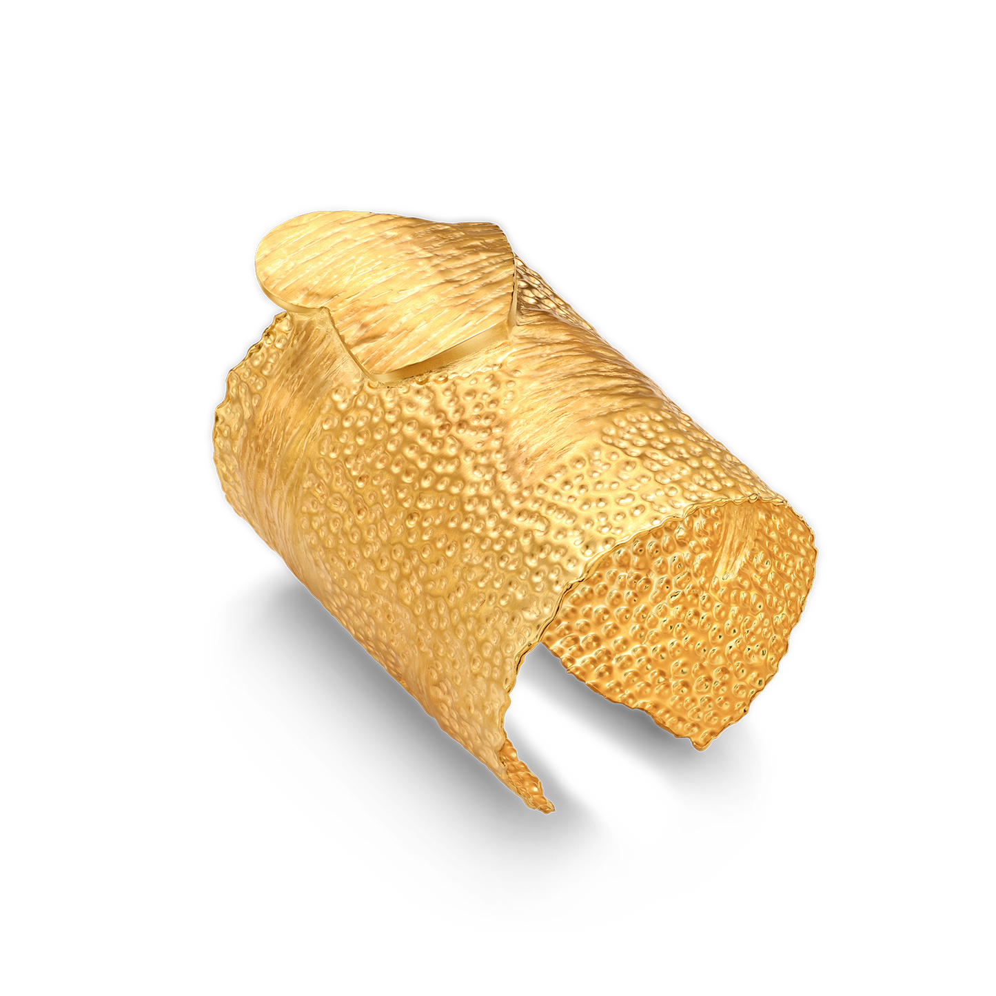 21K Mare 3 Tier Gold Cuff - Nado's Jewellery