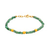 Pietre Collection Precious Stones 21K Gold Beaded Bracelet (Ruby/Peridot Done) (Multi-Colour/Sapphire/Jade/Labradorite/Agate Remaining) - Nado's Jewellery