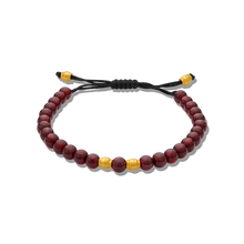  21K Gold Ruby Beaded Necklace With Adjustable String - Nado's Jewellery