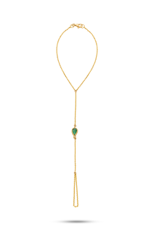  18K Gold And Emerald 
Collegata Bracelet With Ring - Nado's Jewellery