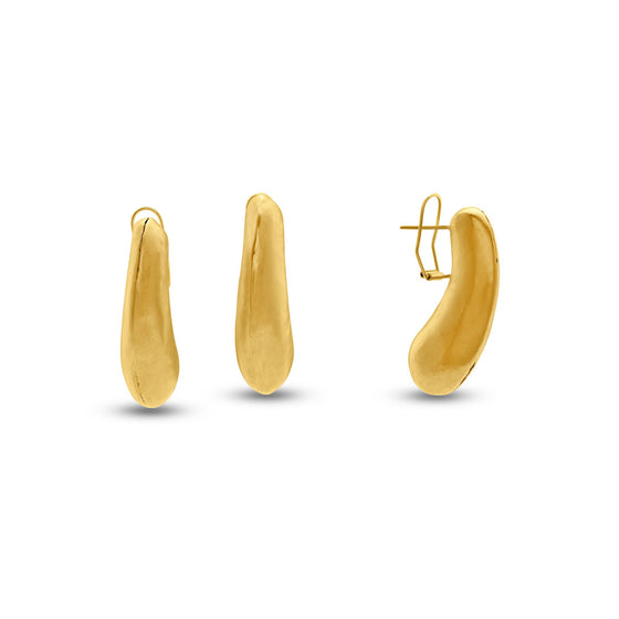Noccioline Collection 21K Gold Cashew Earrings - Nado's Jewellery