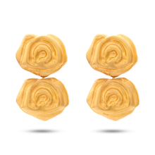  Tesoro Collection 21K Gold Rosa Incanto Earrings - Nado's Jewellery