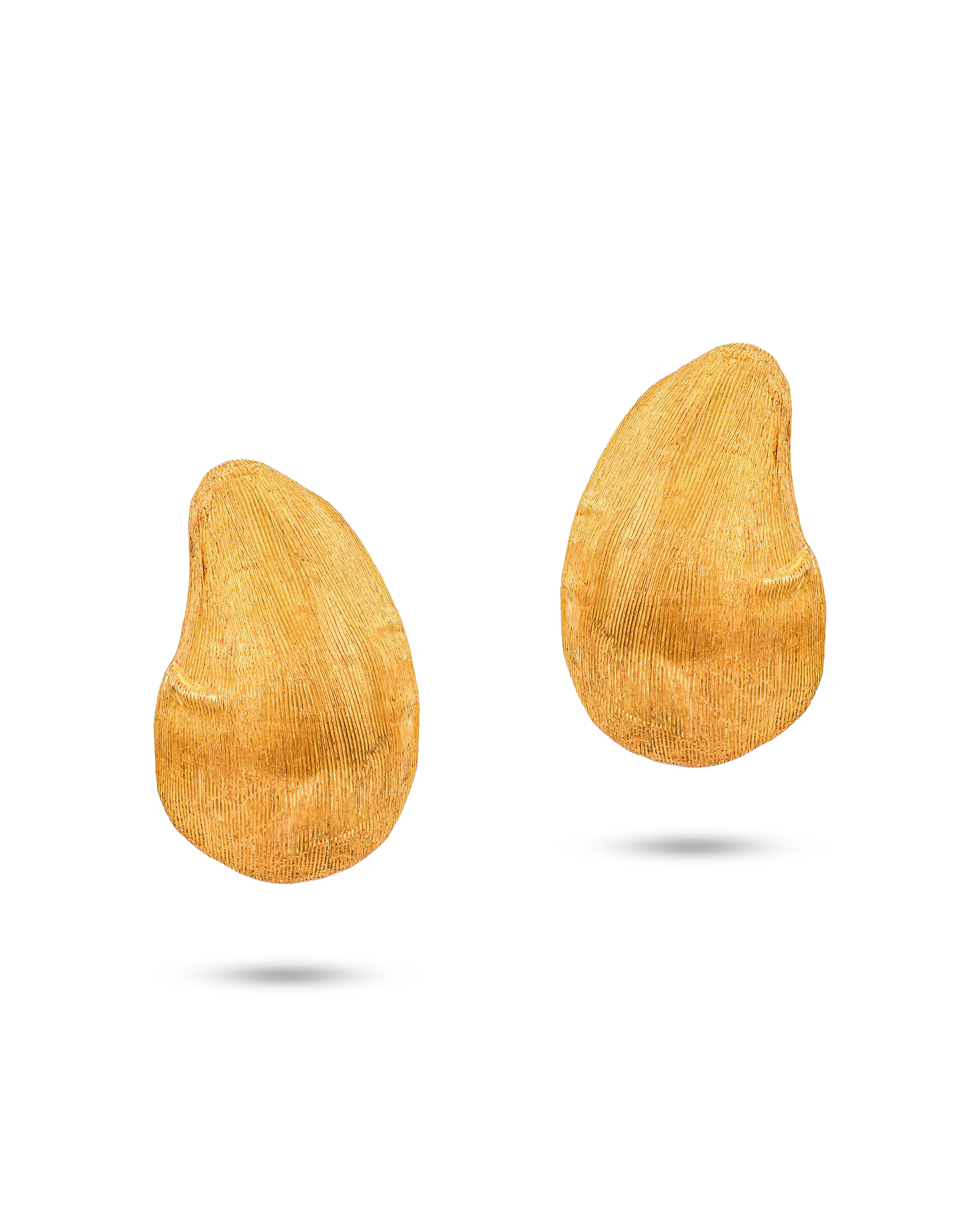 Tesoro Collection 21K Gold Media Cardamom Earrings - Nado's Jewellery