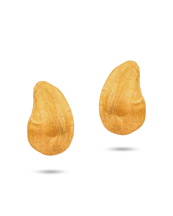 Tesoro Collection 21K Gold Media Cardamom Earrings - Nado's Jewellery