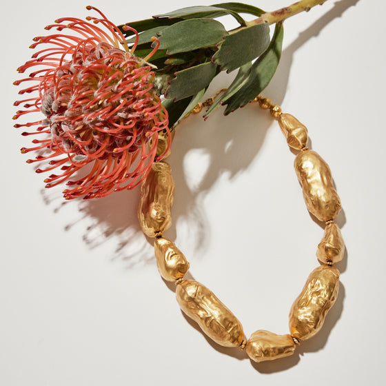 Noccioline Collection 21K Gold Peanut Collier - Nado's Jewellery