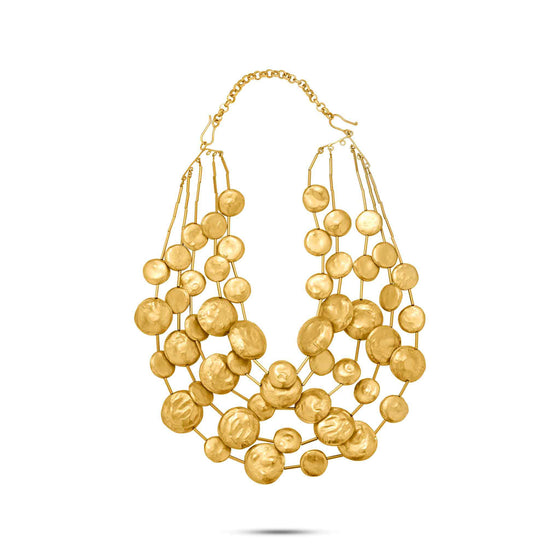 Noccioline Collection 21K Gold Multi-Tier Termes Collier - Nado's Jewellery