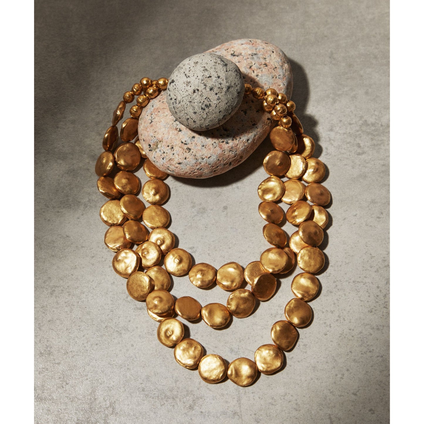 Noccioline Collection 21K Gold Triple-Tier Termes  Necklace - Nado's Jewellery