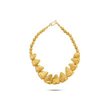  Tesoro Collection 21K Gold Ribbed Necklace - Nado's Jewellery
