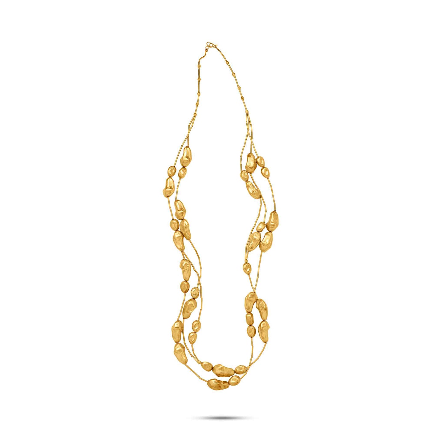 Noccioline Collection 21K Gold Cashew Lariat - Nado's Jewellery