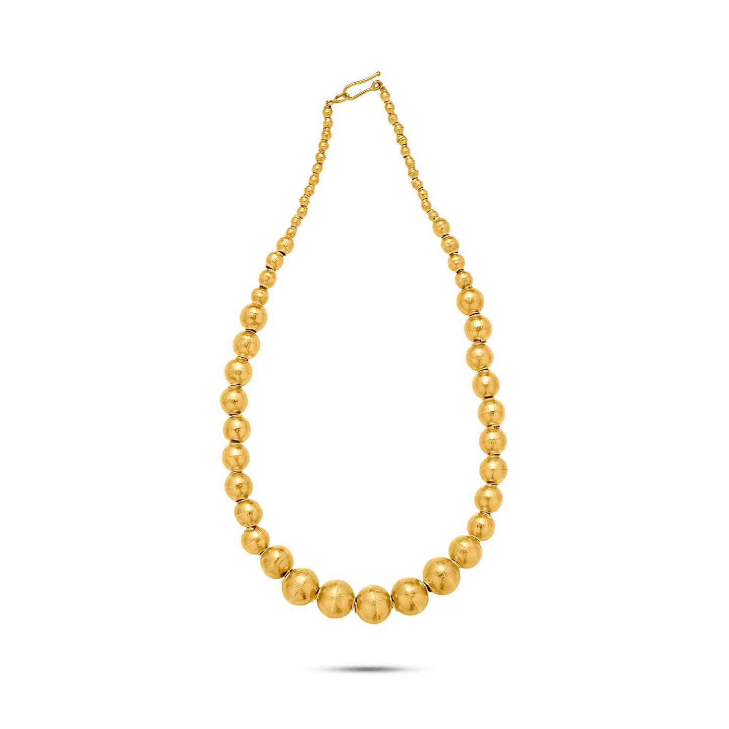 Tesoro Collection 21K Gold Media Pendenza Pearl Shaped Necklace - Nado's Jewellery