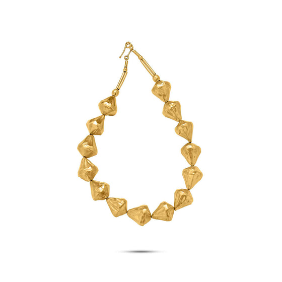 Tesoro Collection 21K Gold Irregular Rounds Media Necklace - Nado's Jewellery
