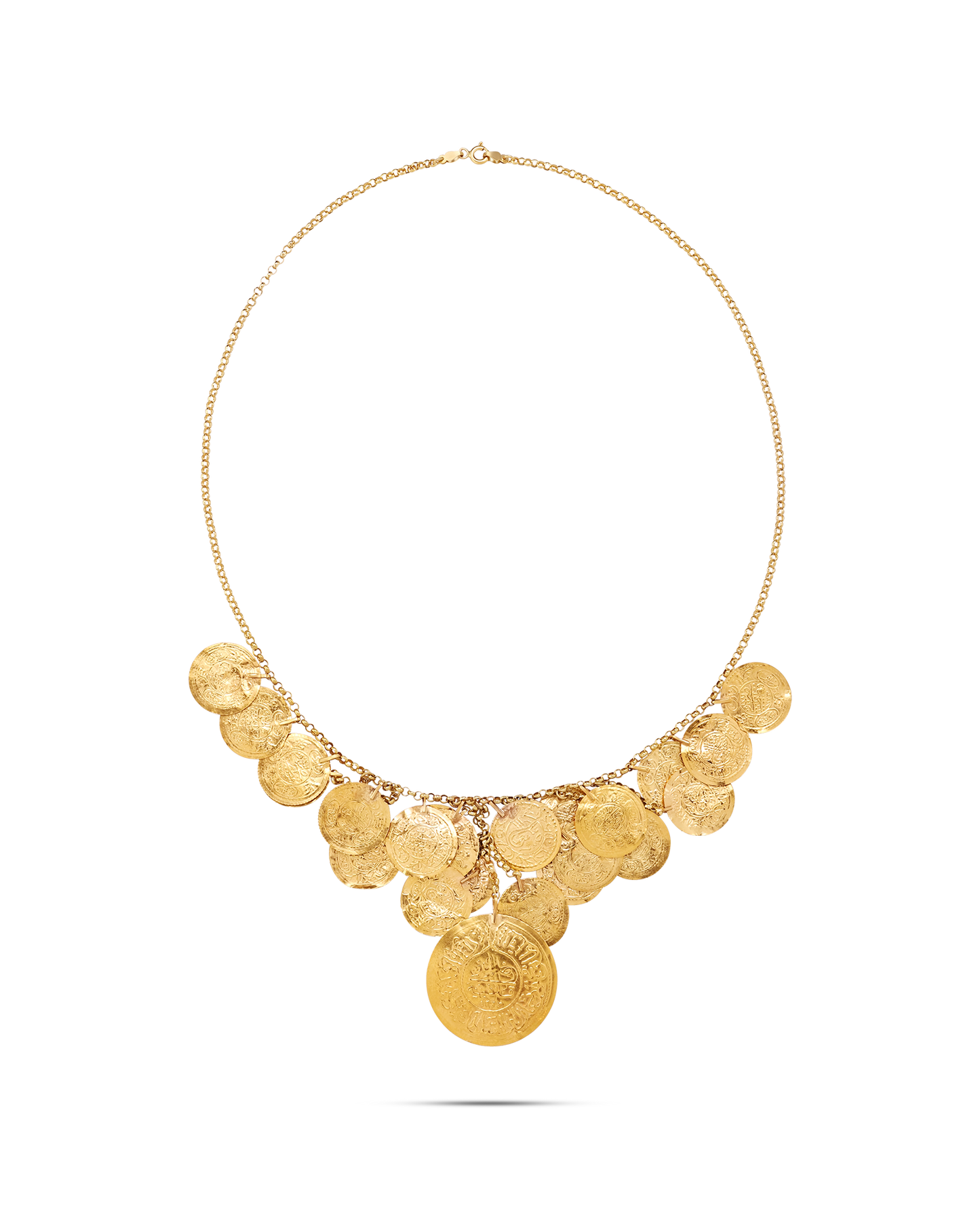 Tesoro  Collection 21K Gold Shimmy Shimmy Necklace - Nado's Jewellery